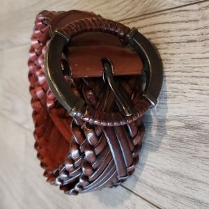Leather Braided Belt